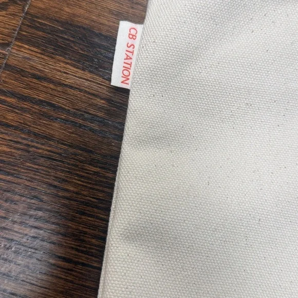 CB station canvas zip tote 17X11.5 100%cotton - Picture 2 of 6